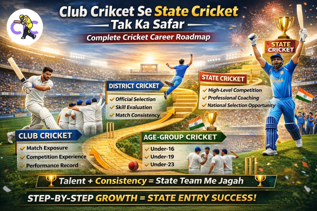 Club Cricket Se State Cricket Tak Ka Safar – Complete Cricket Career Roadmap