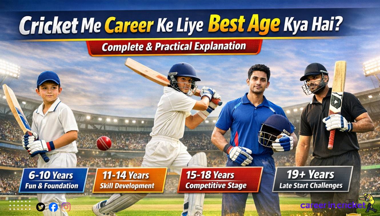 Cricket Me Career Ke Liye Best Age Kya Hai? – Complete & Practical Explanation