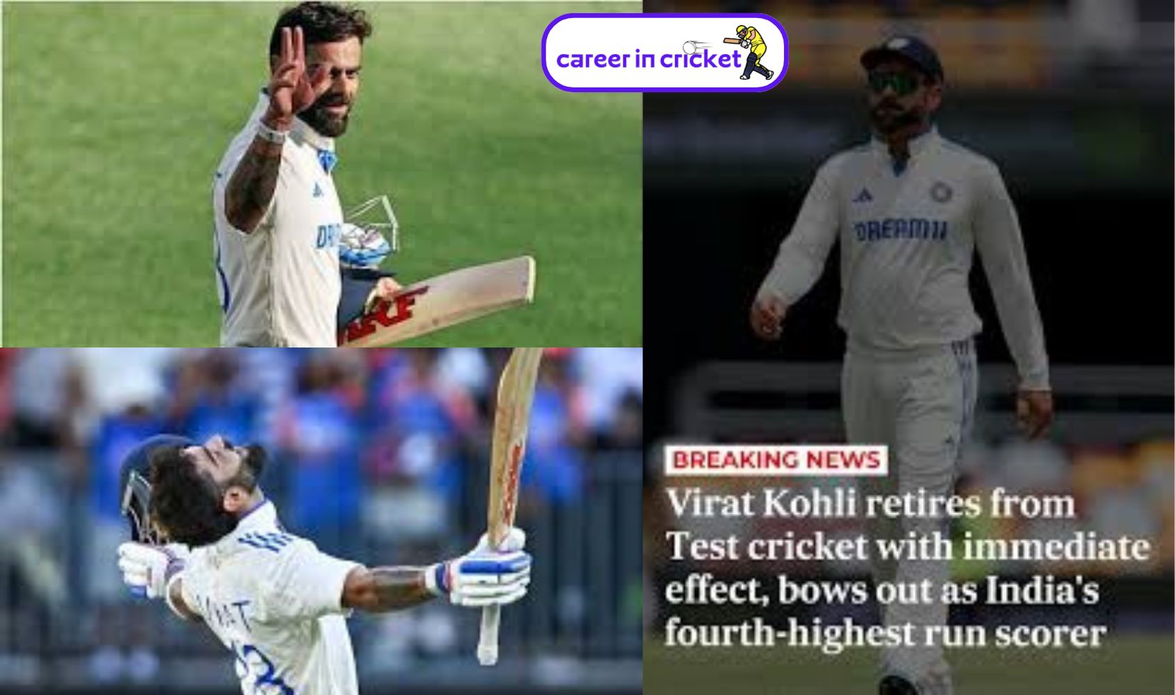 Virat Kohli Announces Retirement from Test Cricket After 14 Remarkable Years