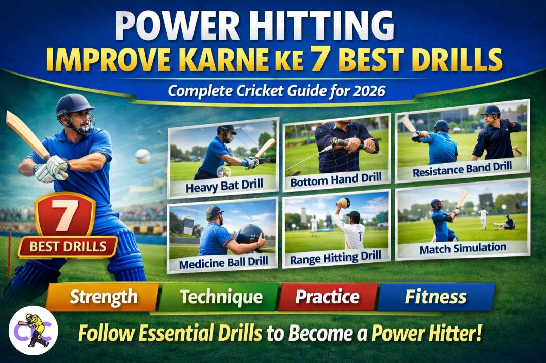  Power Hitting Improve Karne Ke 7 Best Drills – Complete Cricket Guide (2026)
