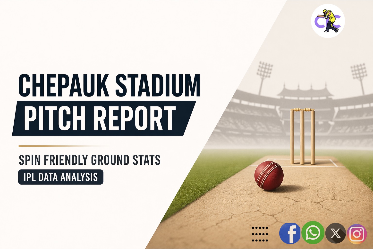 Chepauk Stadium Pitch Report – Spin Friendly Ground Stats (IPL Data Analysis)