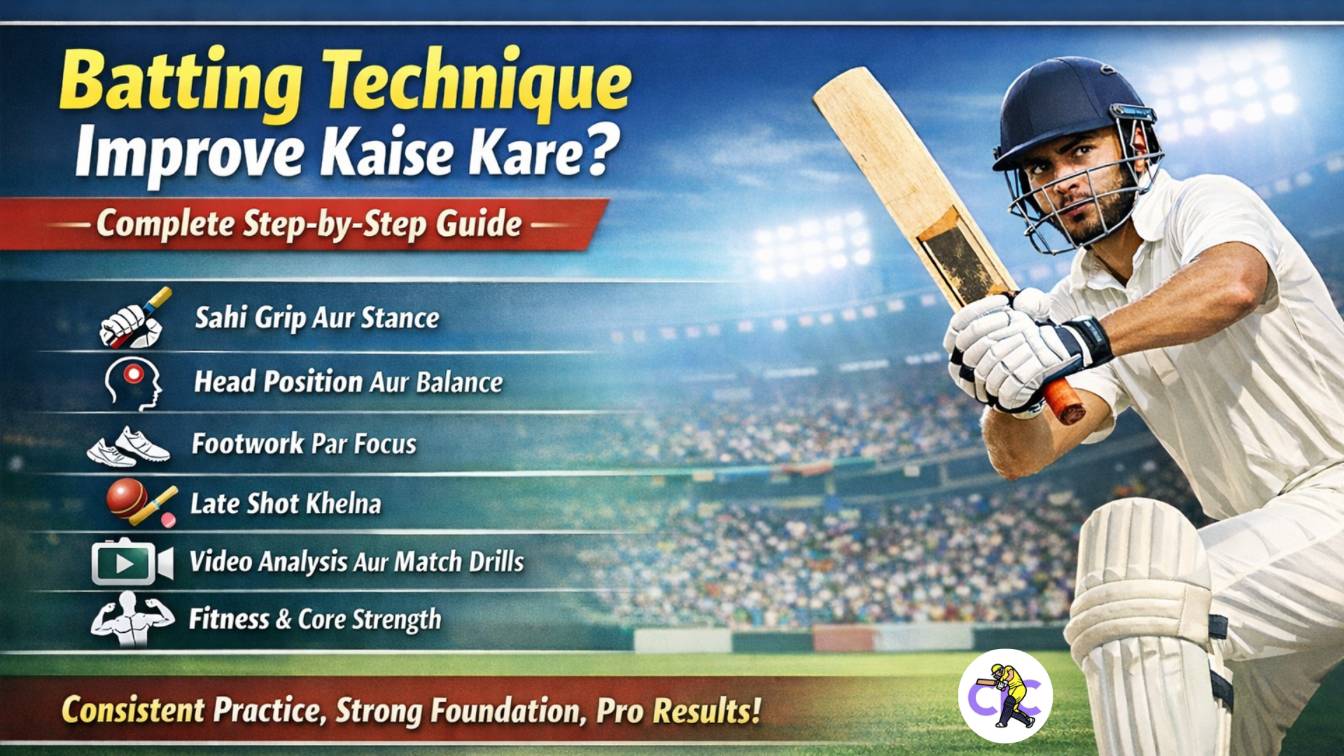 Batting Technique Improve Kaise Kare? – Complete Step-by-Step Guide