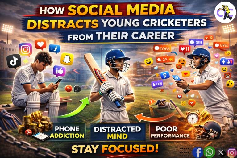 How Social Media Distracts Young Cricketers From Their Career