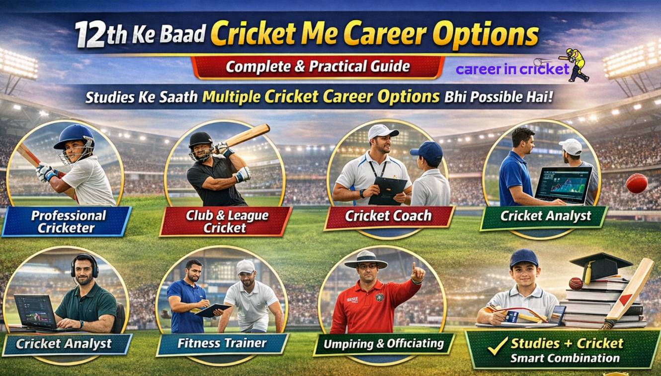 12th Ke Baad Cricket Me Career Options – Complete & Practical Guide