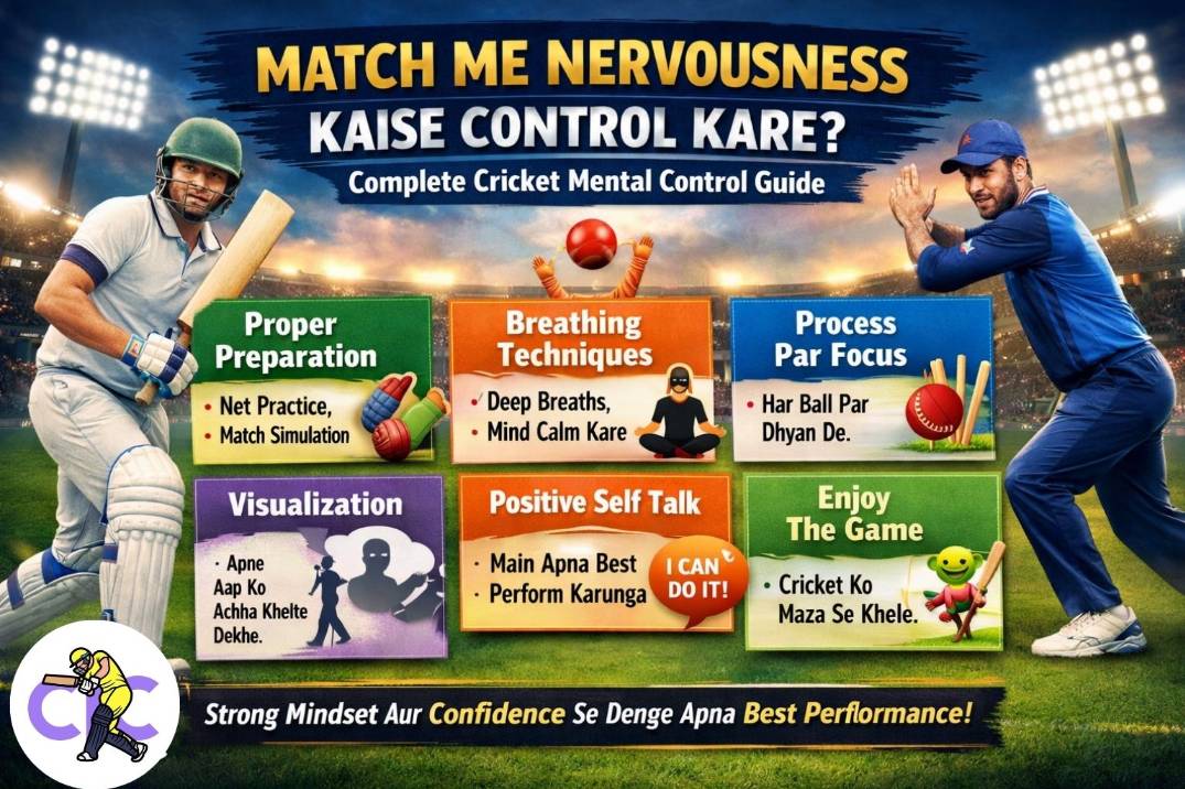 Match Me Nervousness Kaise Control Kare? – Complete Cricket Mental Control Guide