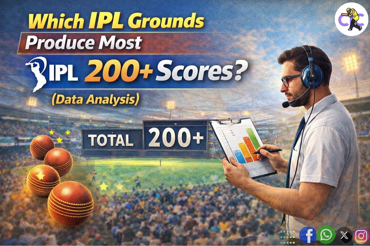 Which IPL Grounds Produce Most 200+ Scores? (Data Analysis)