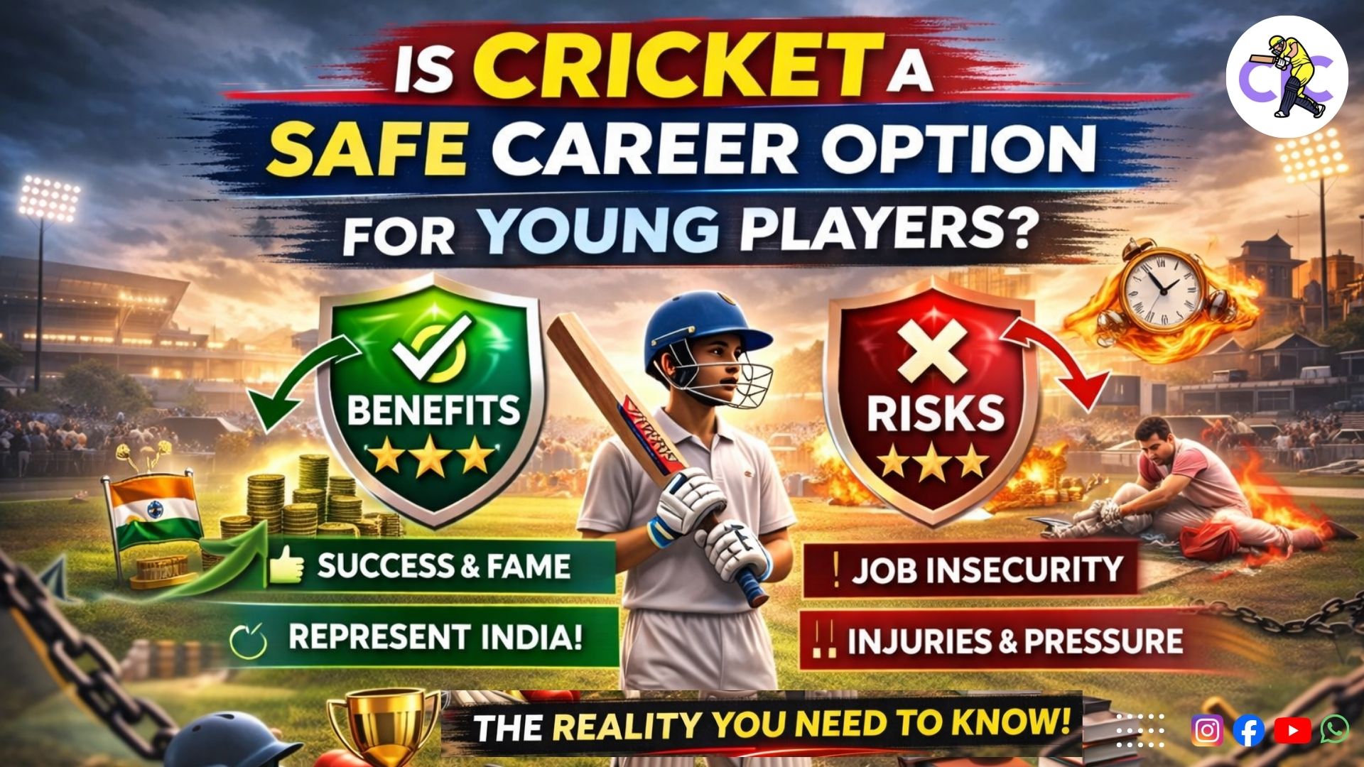 Is Cricket a Safe Career Option for Young Players?